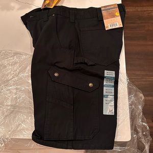 Carhartt Ripstop Cargo Work Short in Black - brand new with tags